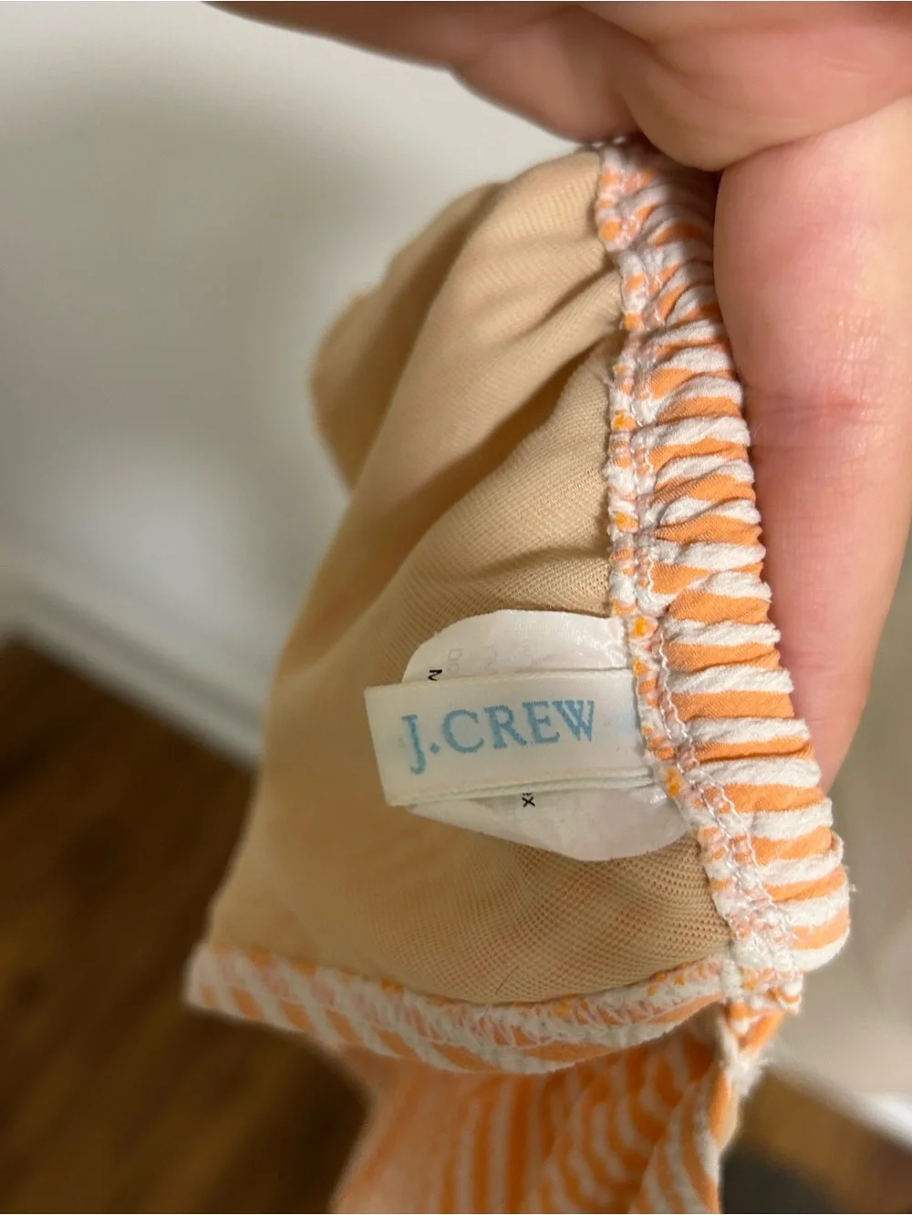 J. Crew Striped Halter Bikini Top